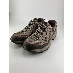 Columbia Womens Size 7.5 Hiking Trail Shoes Gray Brown Purple Pink Dogwood Style